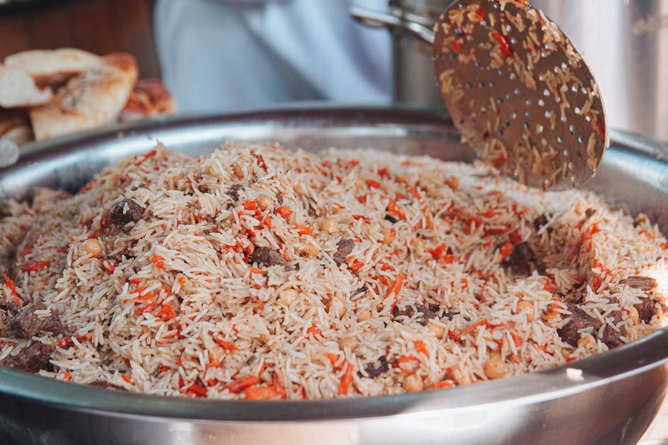 Plov at Plov Center Tashkent Uzbekistan